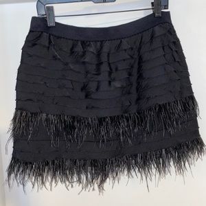 Ostrich feathers skirt